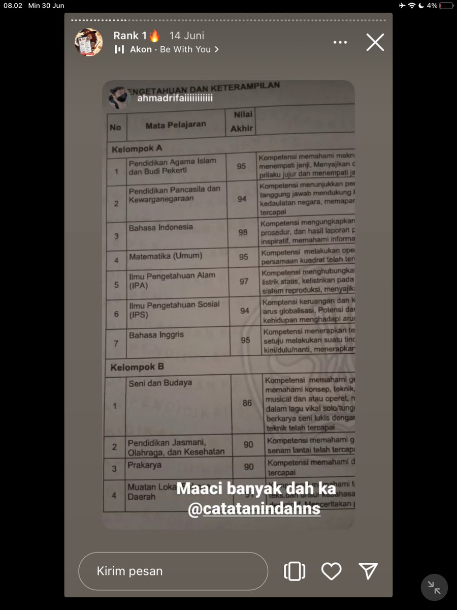 Image for FOTO KORBAN KECANDUAN BELAJAR PAKE "CATATAN INDAH" (GESER GAMBAR/CEK HIGHLIGHT IG CATATANINDAHNS BAGIAN "RANK 1"
