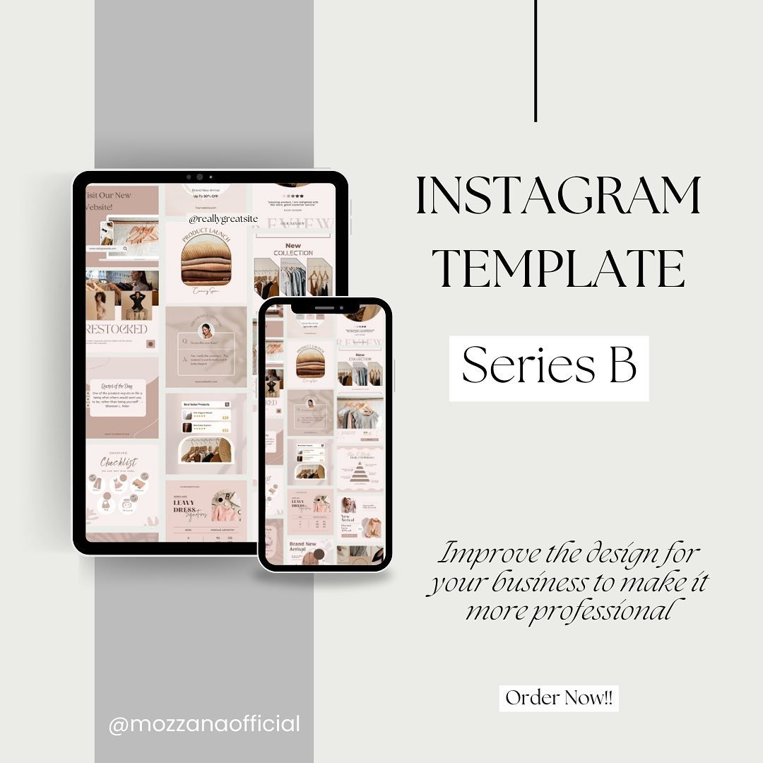 image for Template Feeds Instagram Aesthetic Series-B button