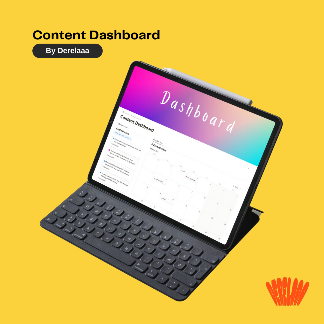 image for [FREE] Notion content calendar template button