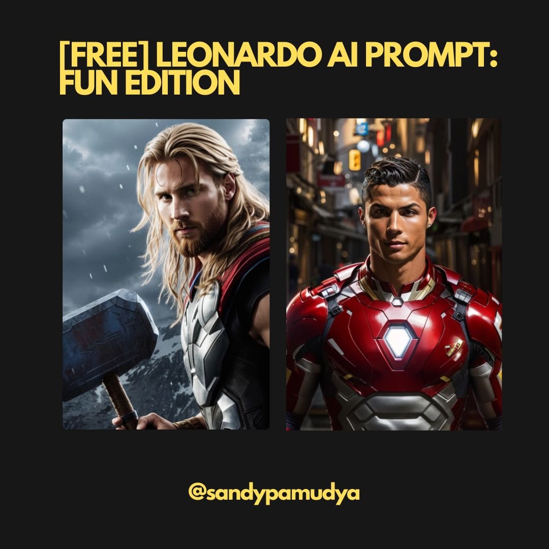 image for [FREE] LEONARDO AI PROMPT : FUN EDITION button