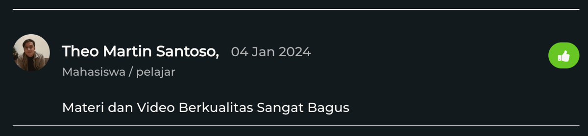 Image 0 for Testimoni Kelas