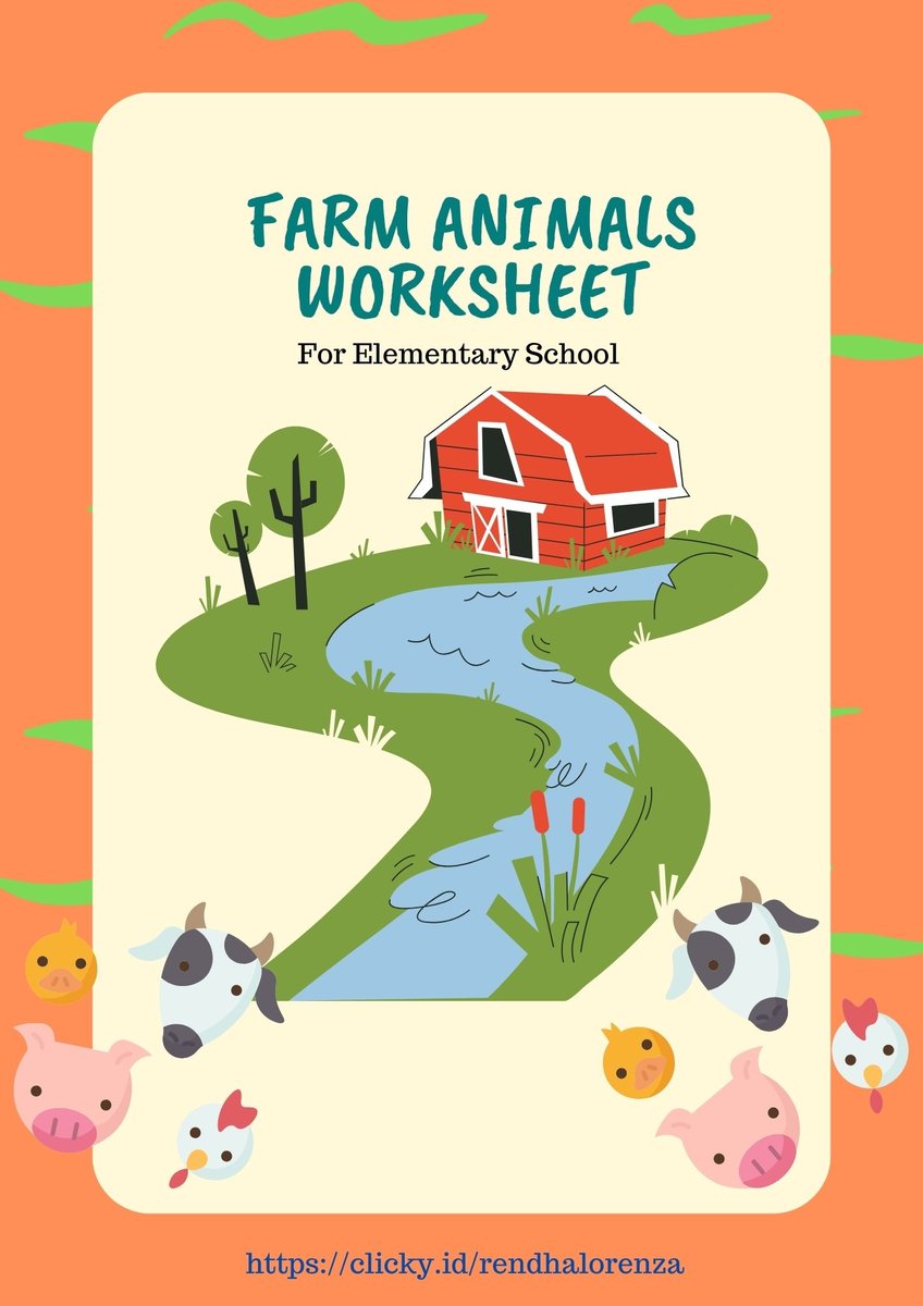 image for FARM ANIMALS WORKSHEET for Elementary button