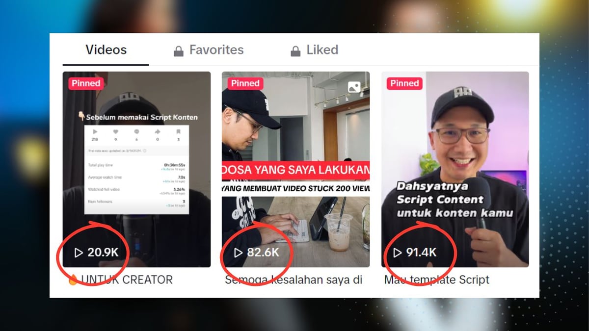 Bukti/hasil ketika saya membat Script konten [NO NOAX]