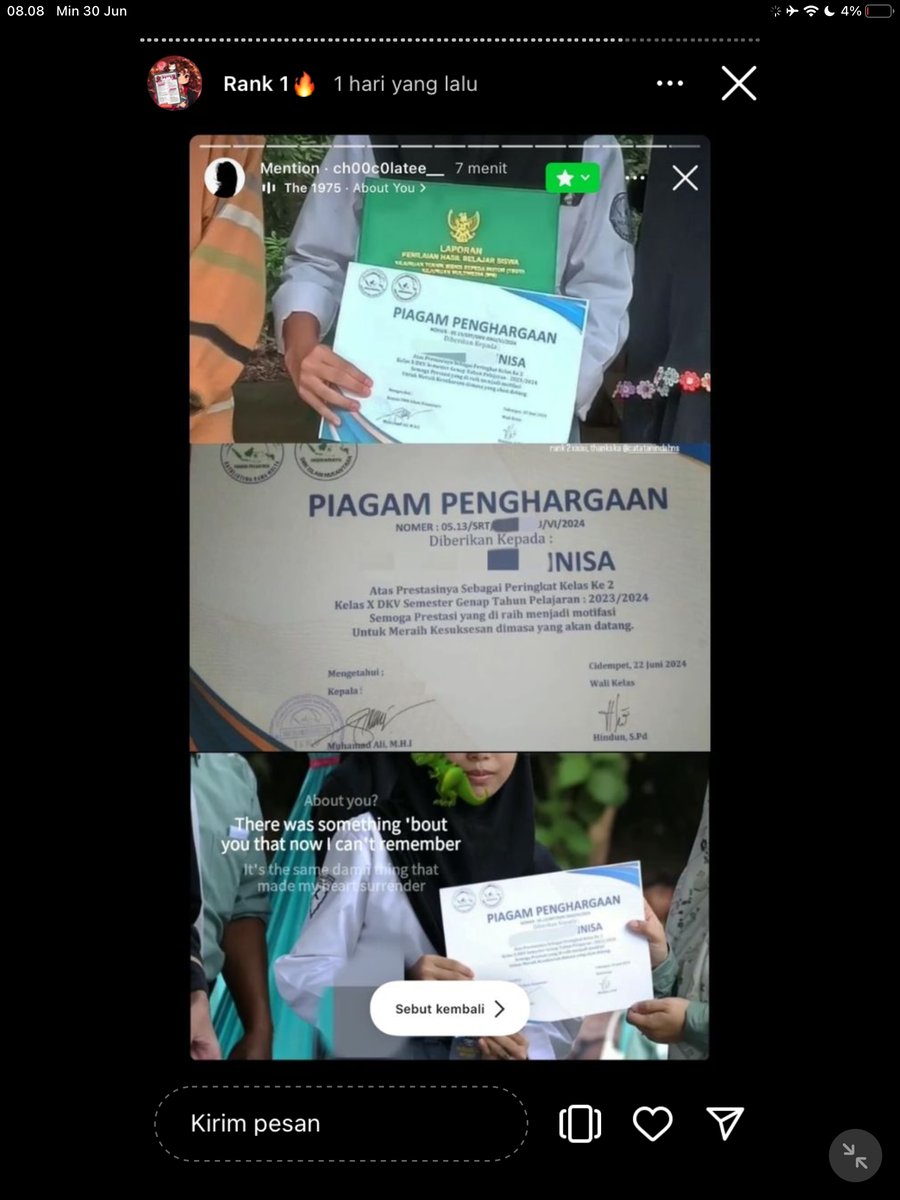 Image for FOTO KORBAN KECANDUAN BELAJAR PAKE "CATATAN INDAH" (GESER GAMBAR/CEK HIGHLIGHT IG CATATANINDAHNS BAGIAN "RANK 1"