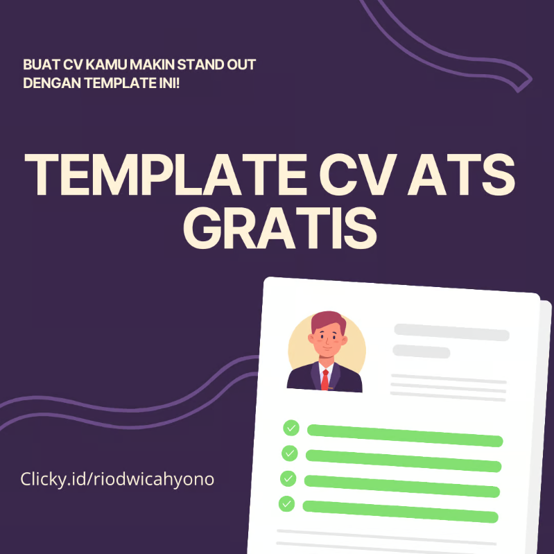 image for [FREE] Template CV ATS button