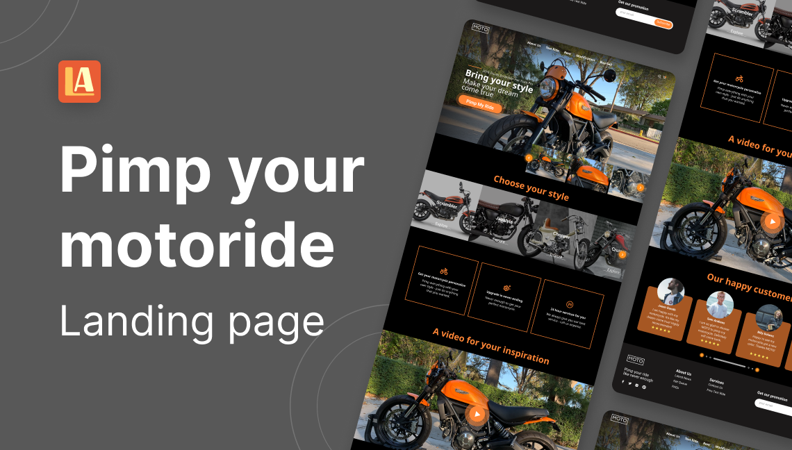 image for Template website bengkel modif motor button