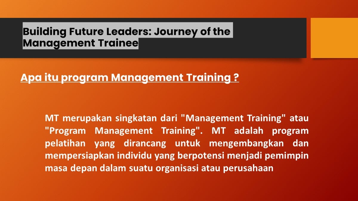 Apa Itu Program Management Training