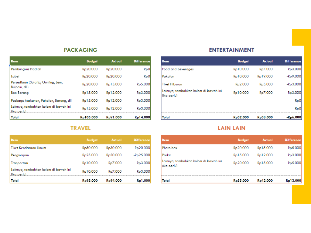 Image 2 for Preview "Holiday Budget Planner"