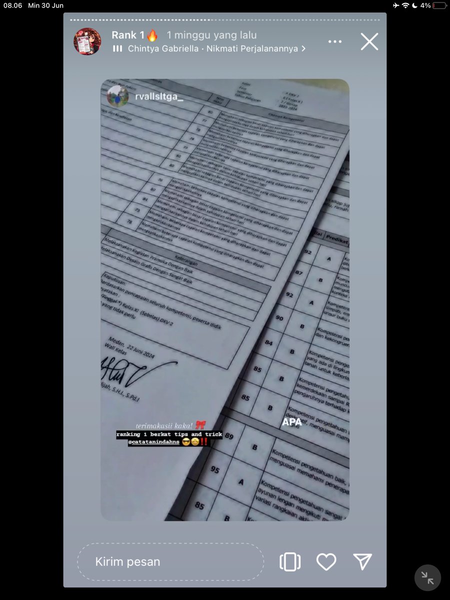 Image for FOTO KORBAN KECANDUAN BELAJAR PAKE "CATATAN INDAH" (GESER GAMBAR/CEK HIGHLIGHT IG CATATANINDAHNS BAGIAN "RANK 1"