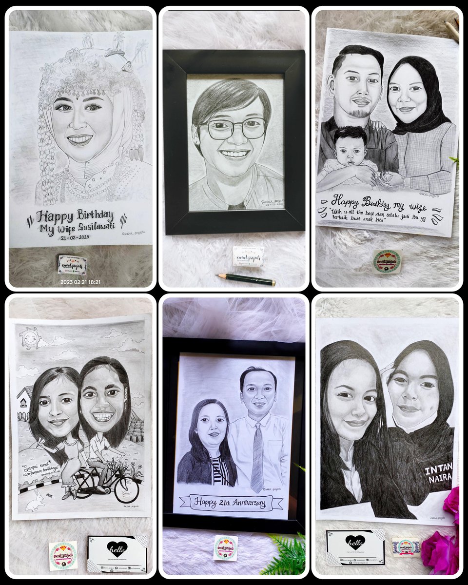 image for Black & White Face Sketch and Caricature  button
