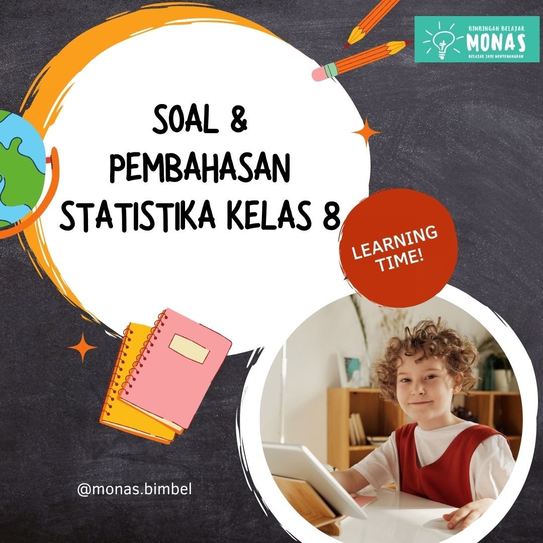 image for FREE Soal & Pembahasan Statistika SMP kelas 8 button