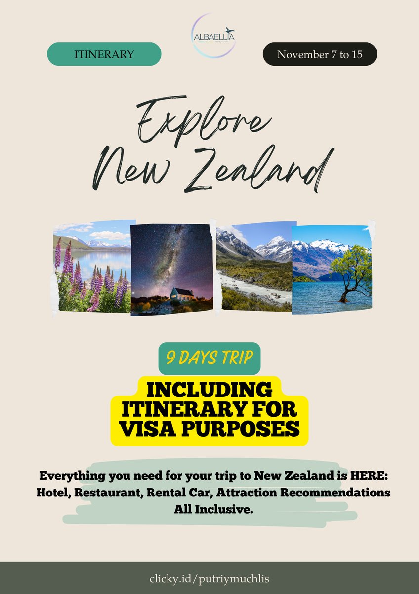 image for Itinerary for 9 Days Trip to New Zealand button