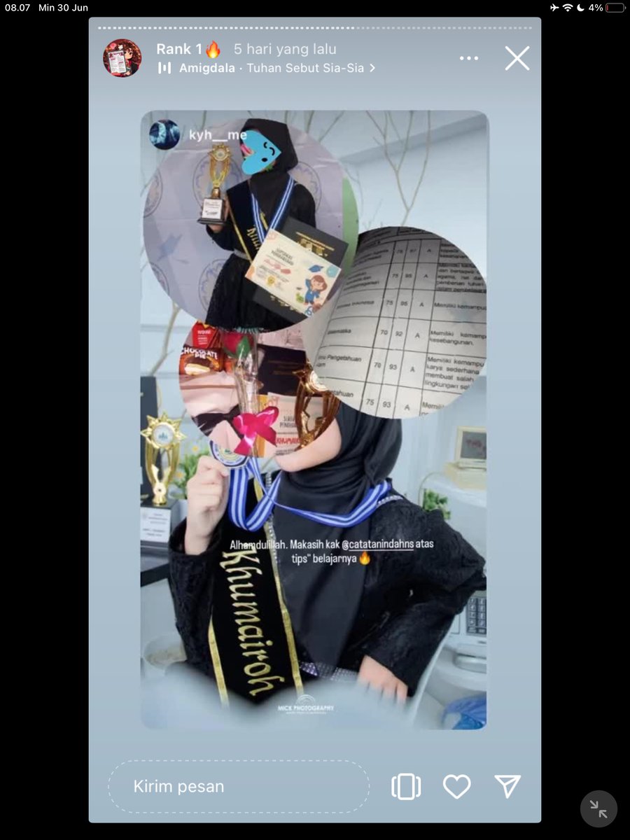 Image for FOTO KORBAN KECANDUAN BELAJAR PAKE "CATATAN INDAH" (GESER GAMBAR/CEK HIGHLIGHT IG CATATANINDAHNS BAGIAN "RANK 1"