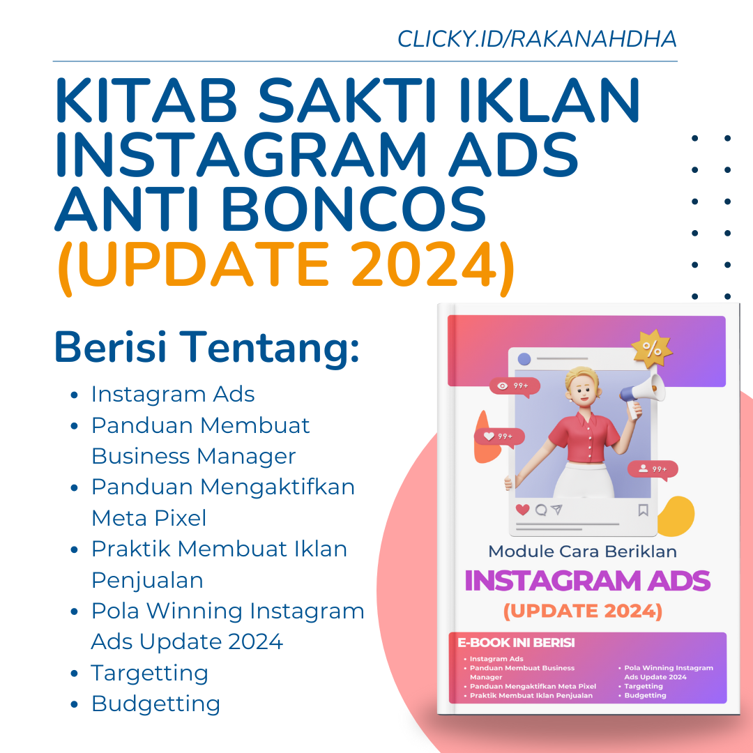 image for Kitab Sakti Iklan Instagram Ads Anti Boncos (Update 2024) button