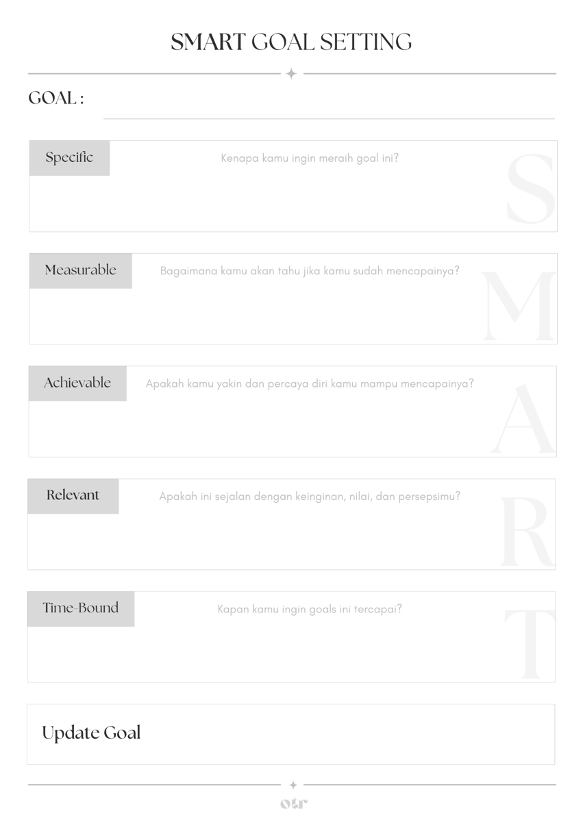 Image 1 for 3 Jenis Template Goal Planner (A4)