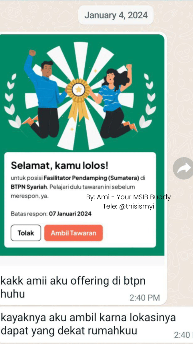 Image for Testimoni Bimbingan MSIB Batch 6