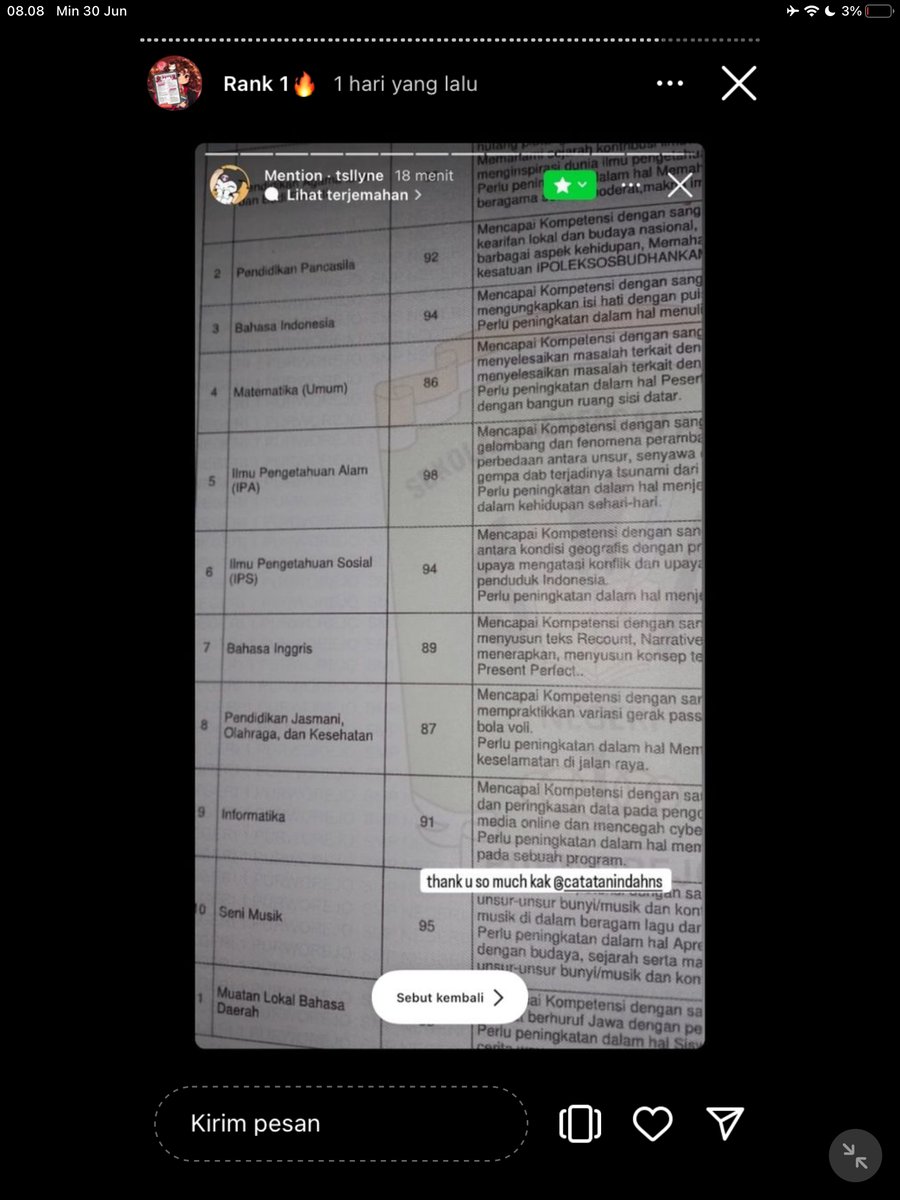 Image for FOTO KORBAN KECANDUAN BELAJAR PAKE "CATATAN INDAH" (GESER GAMBAR/CEK HIGHLIGHT IG CATATANINDAHNS BAGIAN "RANK 1"