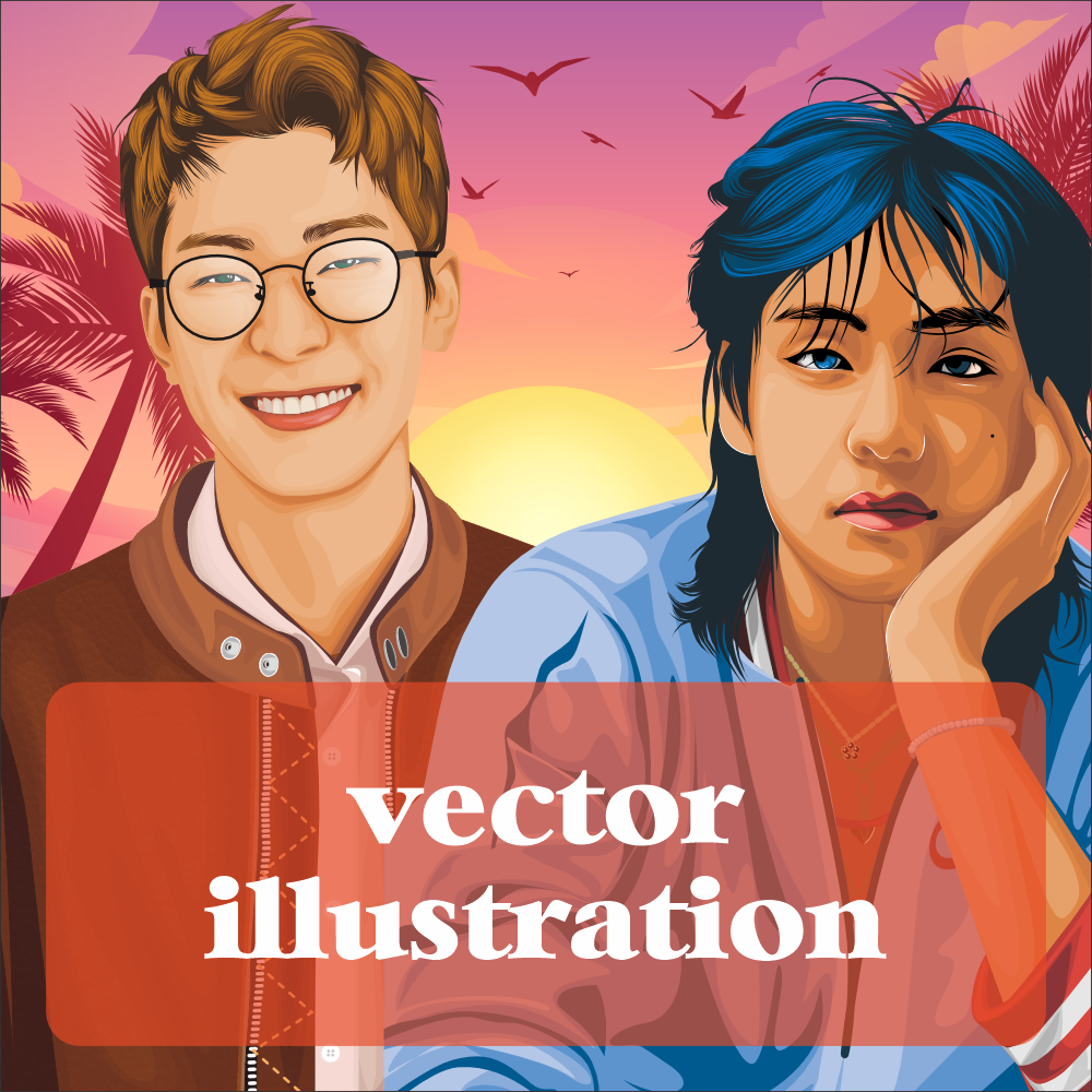 I do Vector and Portrait Illustration, image 1