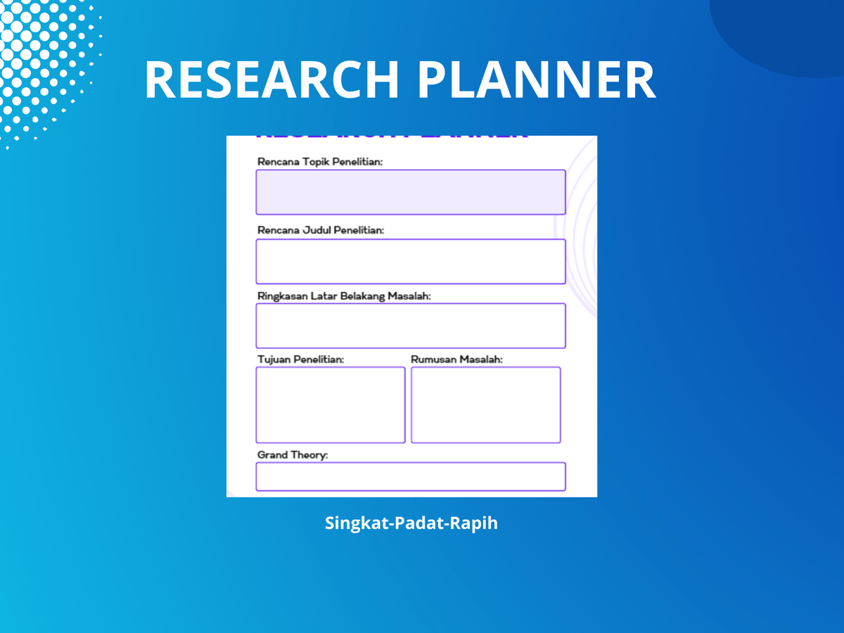 image for Research Planner button