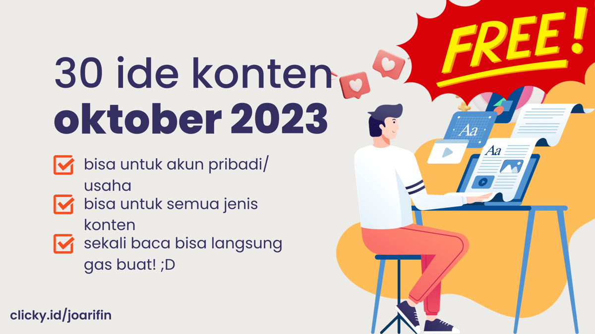 image for 30 Ide Konten Gratis Bulan Oktober button
