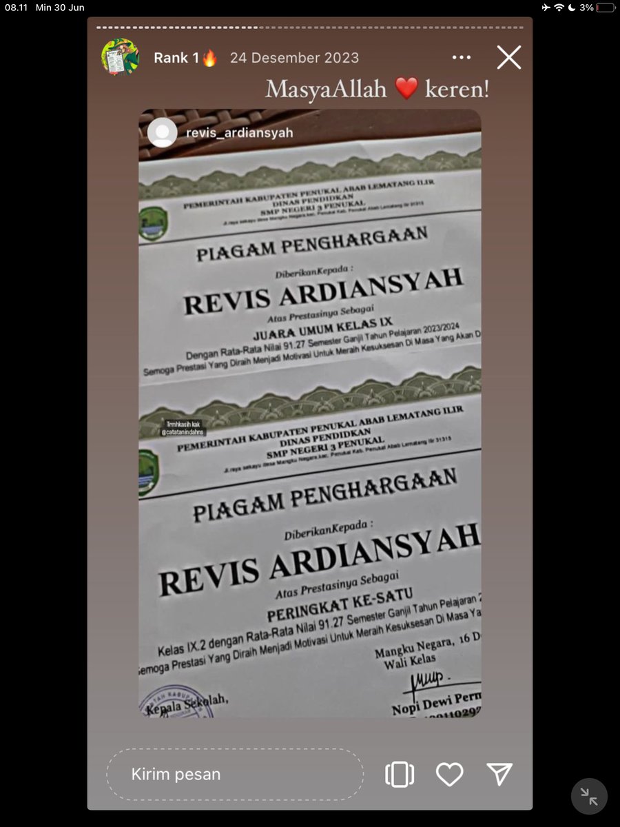 Image for FOTO KORBAN KECANDUAN BELAJAR PAKE "CATATAN INDAH" (GESER GAMBAR/CEK HIGHLIGHT IG CATATANINDAHNS BAGIAN "RANK 1"