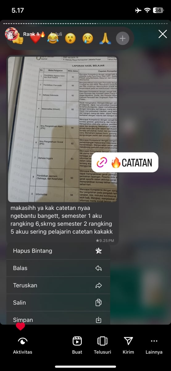 Image for "CATATAN INDAH" TERBUKTI BERDAMPAK (GESER GAMBAR)