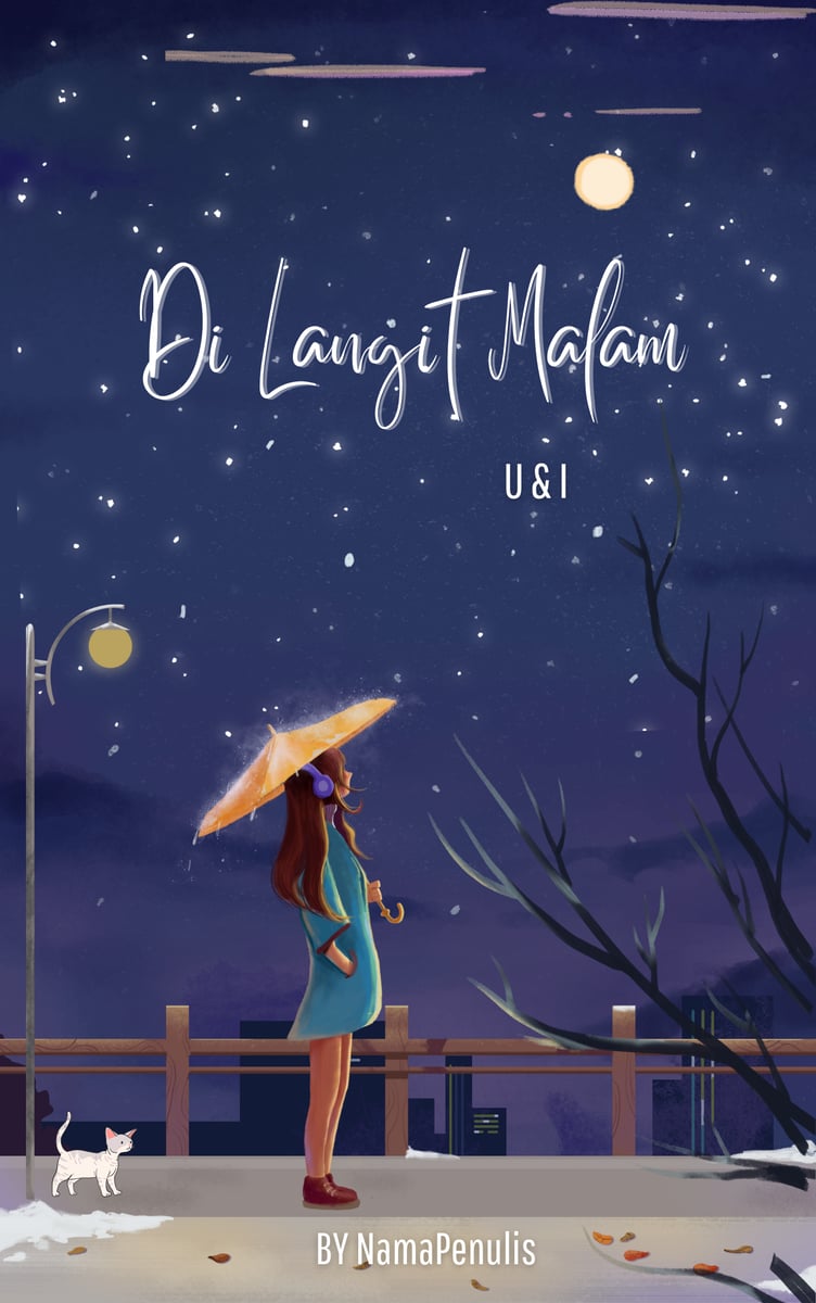 image for 002 Template cover novel / Ebook + BROKMARK + Horizontal Cover button