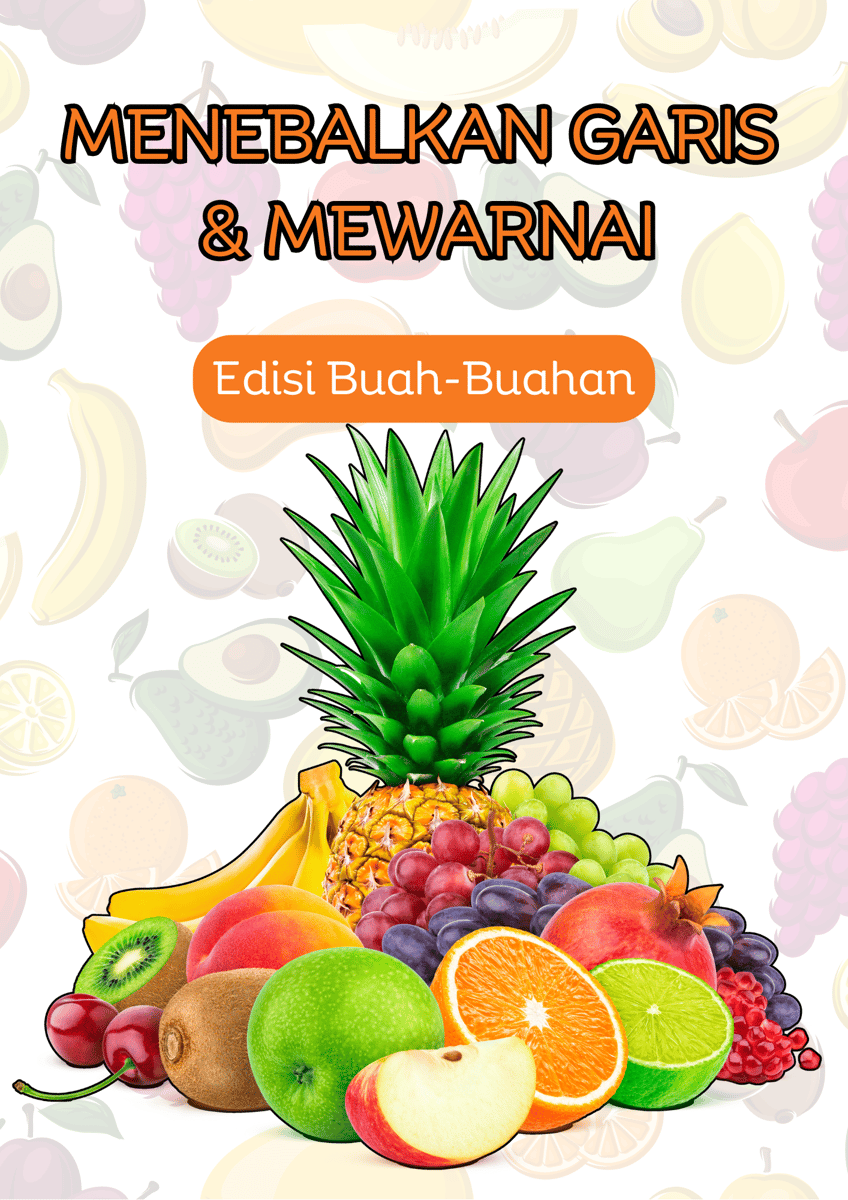 image for Menebalkan Garis dan Mewarnai Buah button