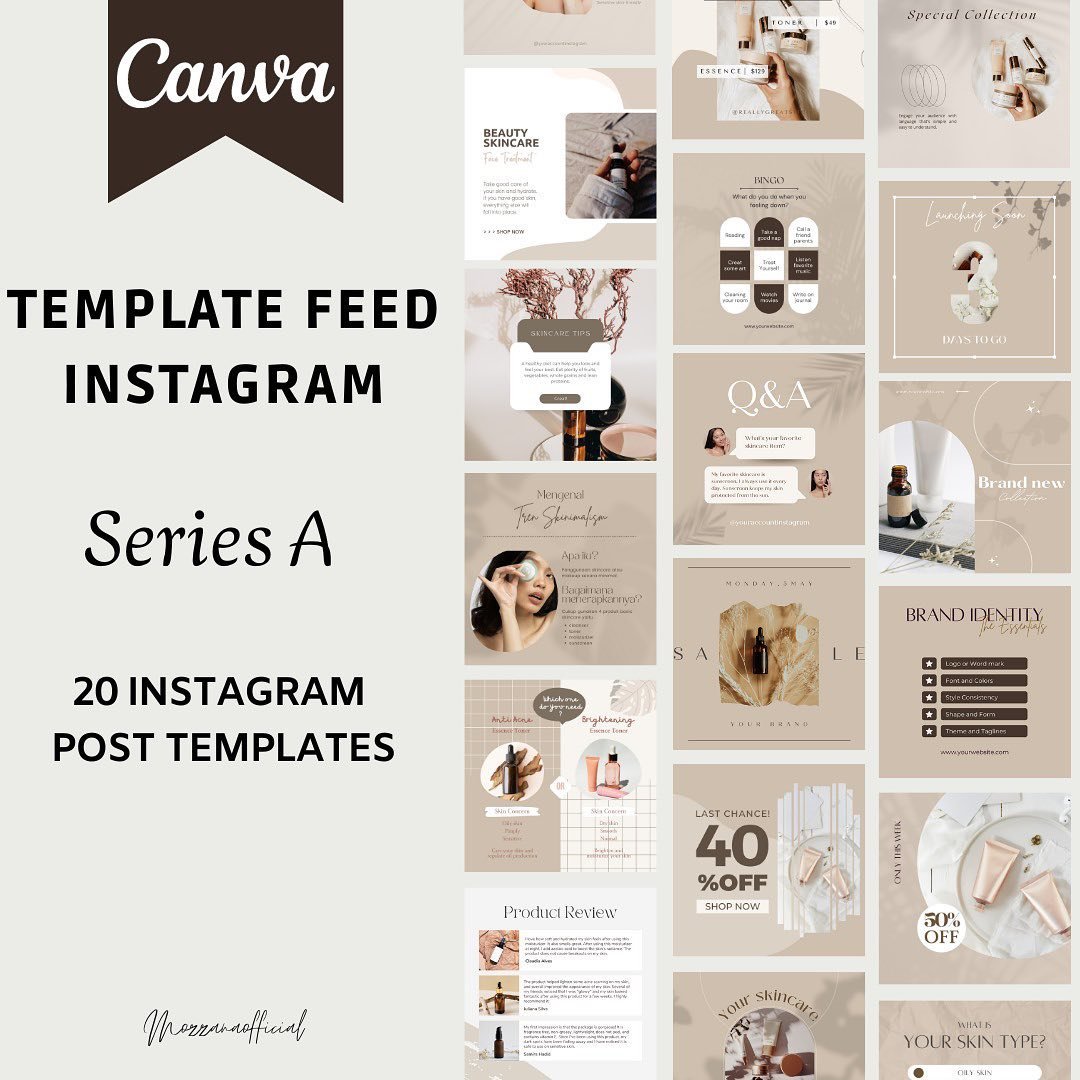 image for Template Feeds Instagram Aesthetic Series-A button