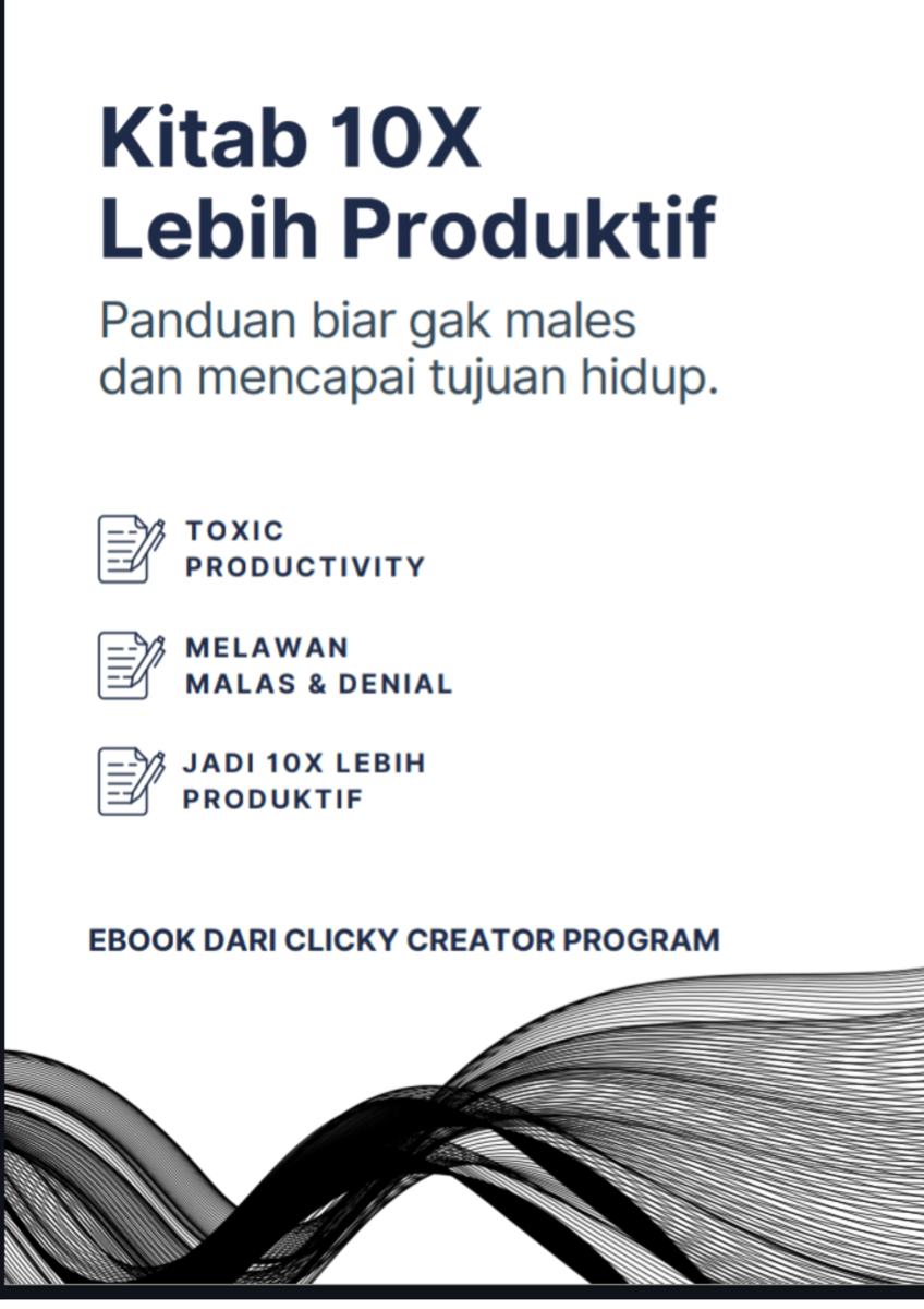 image for Kitab 10X Lebih Produktif Panduan Biar Gak Males dan mencapai Tujuan Hidup button