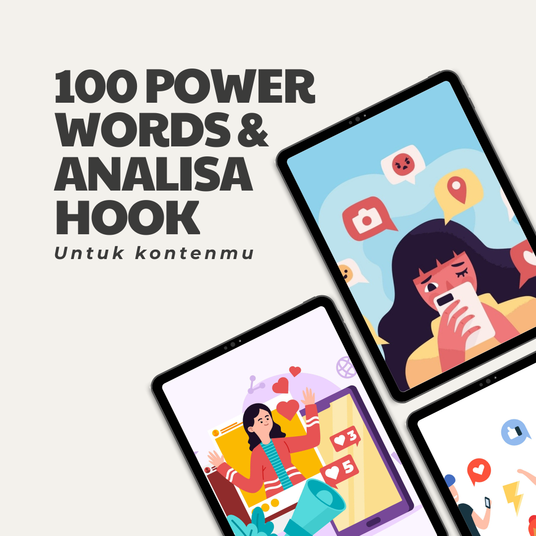 image for [GRATIS] 100 Power Words & Analisa Hook Konten Viral button