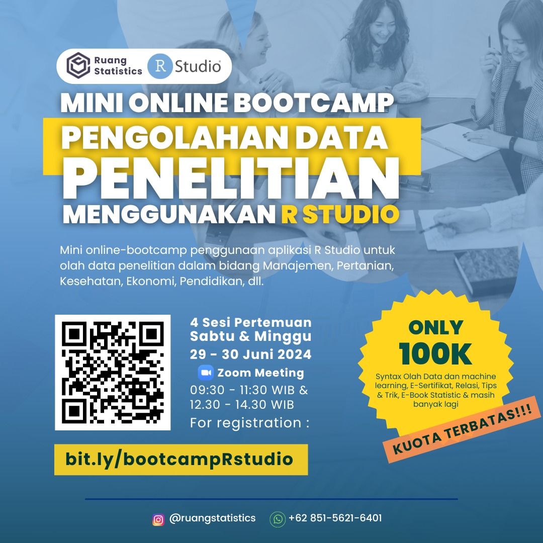 image for Pelatihan R Studio button