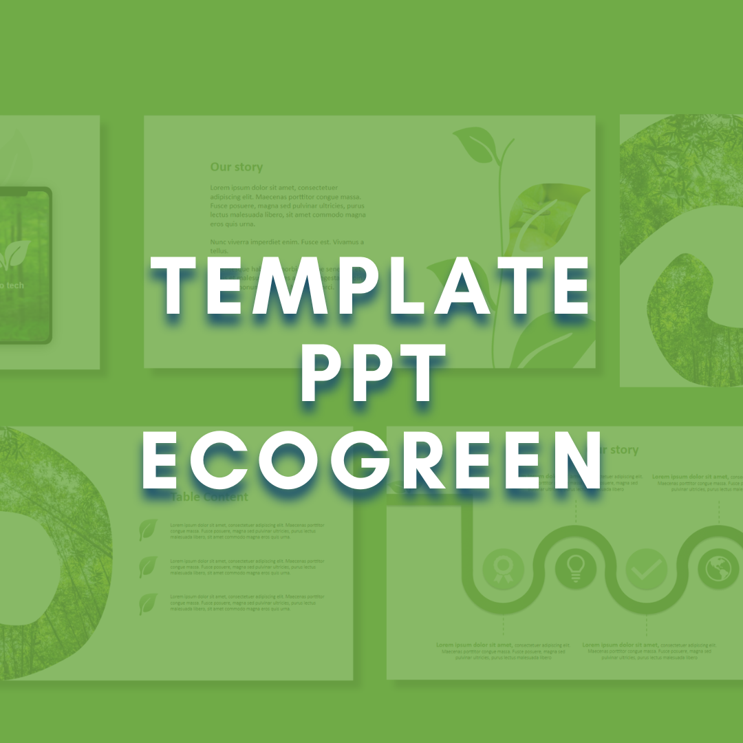 image for Template PPT tema eco-green button