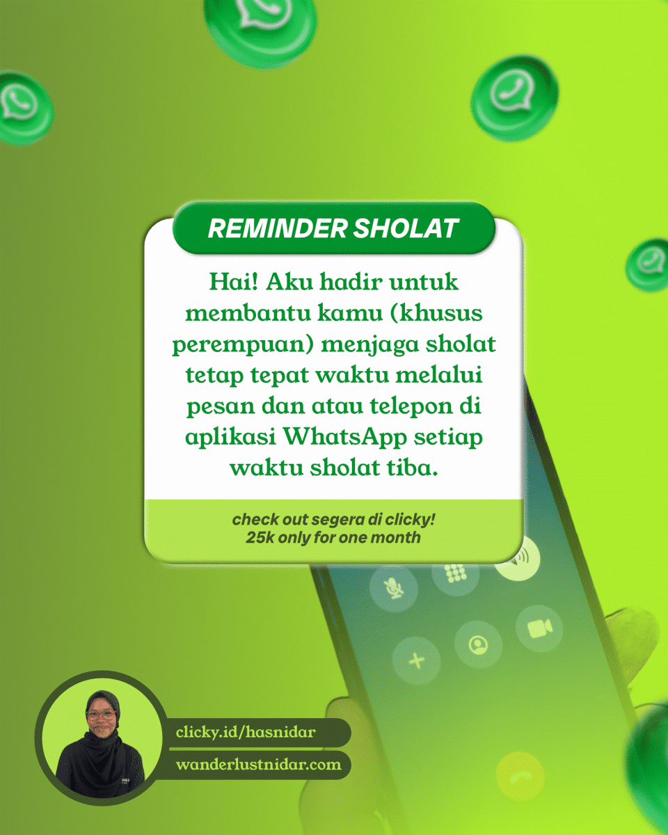image for ⏰Your Prayer Reminder: Pengingat Sholat Lima Waktu via WhatsApp! button