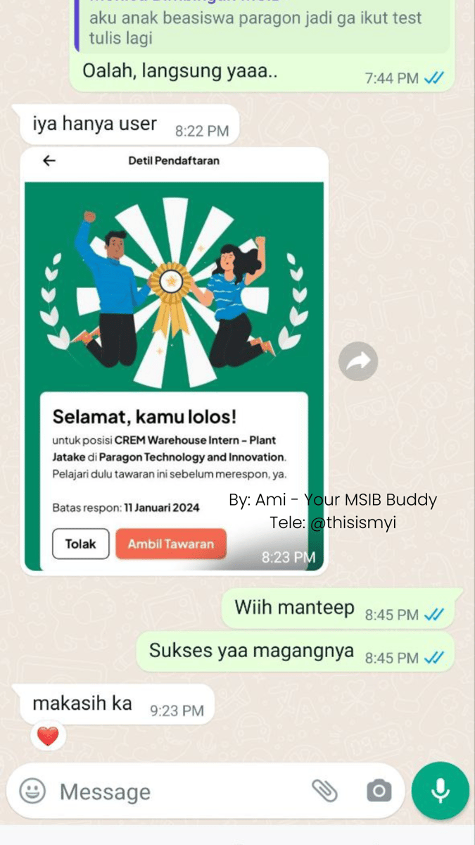 Image for Testimoni Bimbingan MSIB Batch 6
