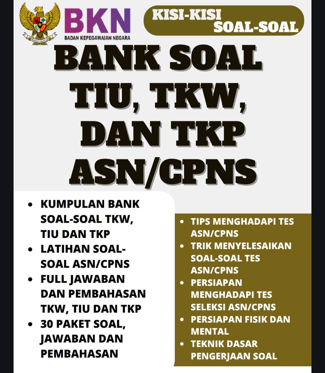 image for Bank Soal Latihan Lengkap Tes ASN/CPNS button