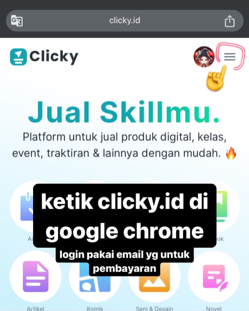 Image for CARA PAYMENT DAN CARA AKSES SETELAH PAYMENT (geser gambar)