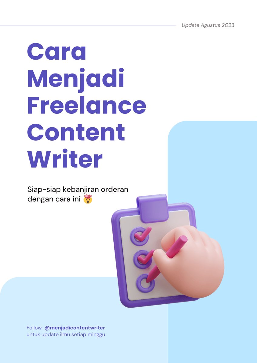 Highlight image for [FREE] Cara Menjadi Freelance Content Writer