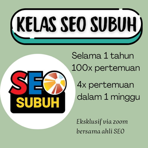 image for Kelas SEO subuh premium  button