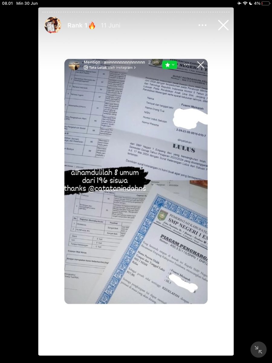 Image for FOTO KORBAN KECANDUAN BELAJAR PAKE "CATATAN INDAH" (GESER GAMBAR/CEK HIGHLIGHT IG CATATANINDAHNS BAGIAN "RANK 1"