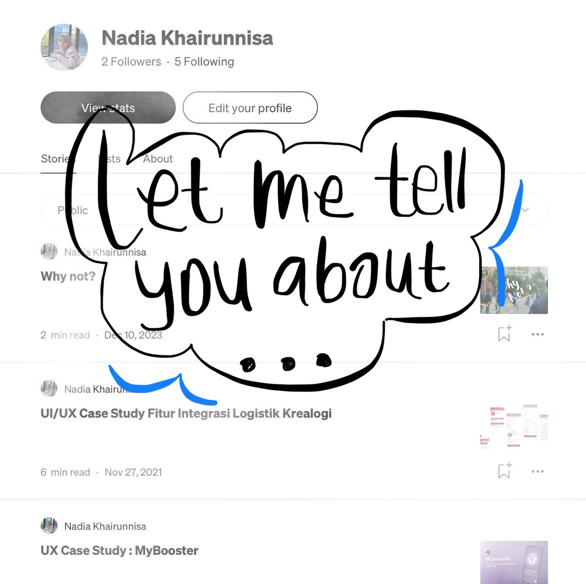 image for Story Telling in Medium button