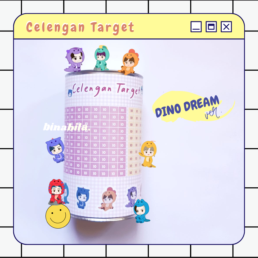 Image 0 for Penggunaan Printable Stiker Celengan Target