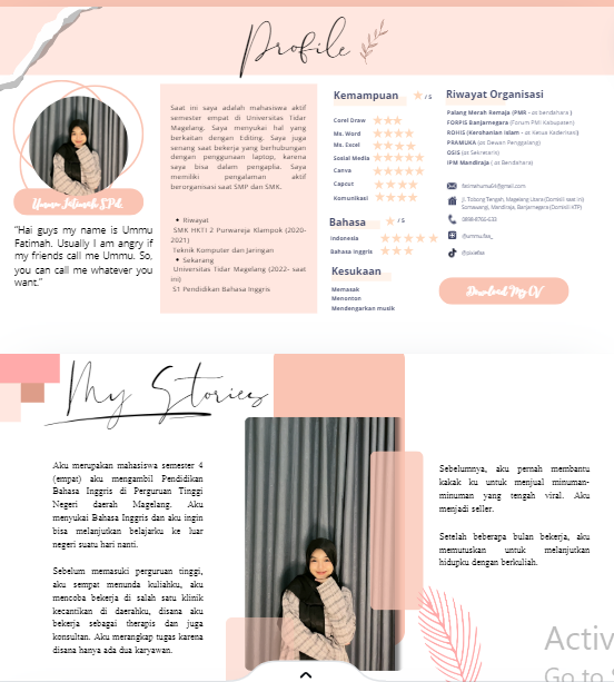 image for Template Portofolio Website button