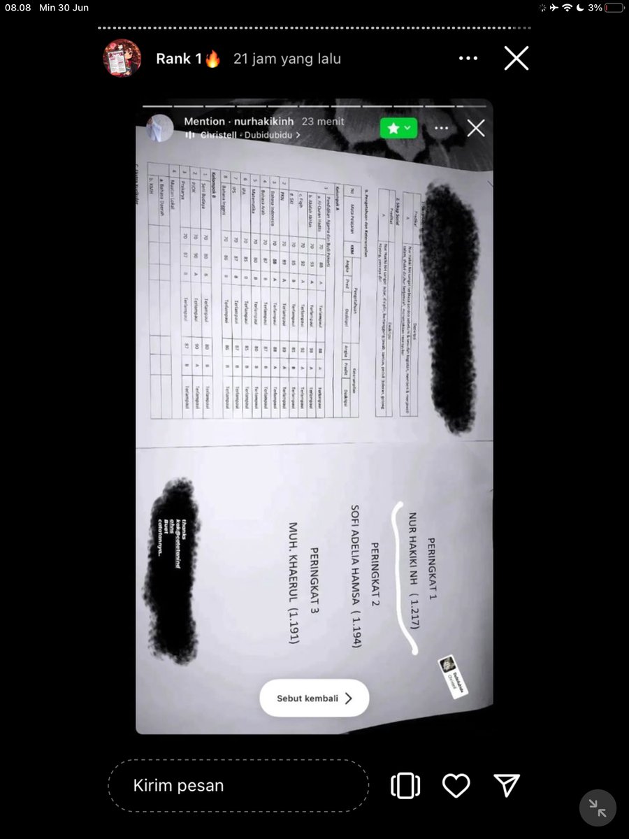 Image for FOTO KORBAN KECANDUAN BELAJAR PAKE "CATATAN INDAH" (GESER GAMBAR/CEK HIGHLIGHT IG CATATANINDAHNS BAGIAN "RANK 1"