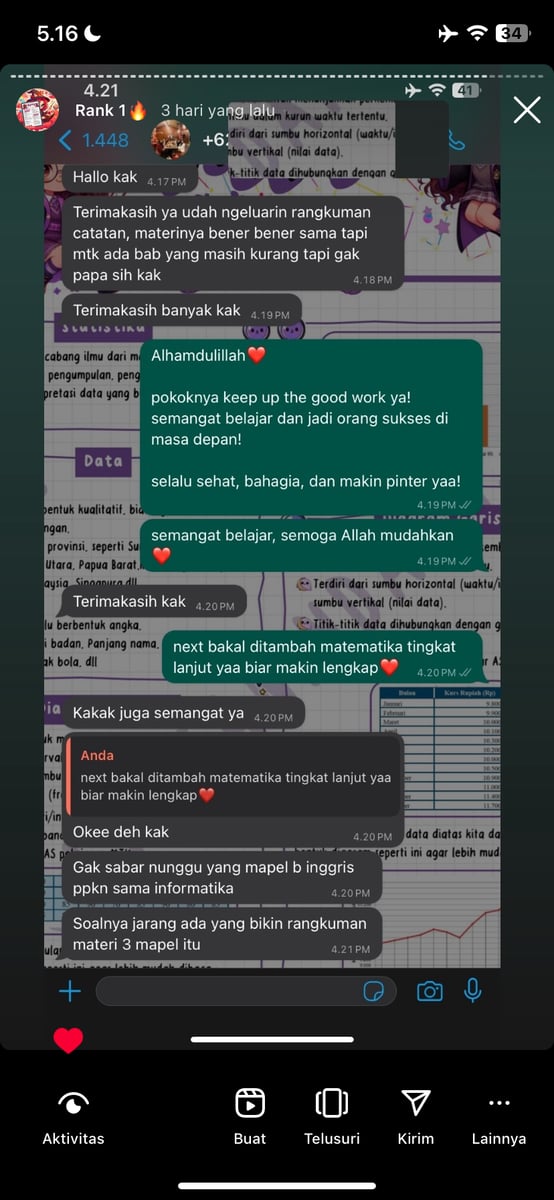Image for "CATATAN INDAH" TERBUKTI BERDAMPAK (GESER GAMBAR)