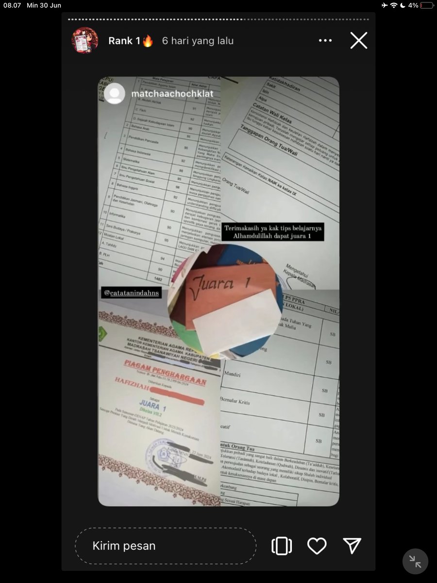 Image for FOTO KORBAN KECANDUAN BELAJAR PAKE "CATATAN INDAH" (GESER GAMBAR/CEK HIGHLIGHT IG CATATANINDAHNS BAGIAN "RANK 1"