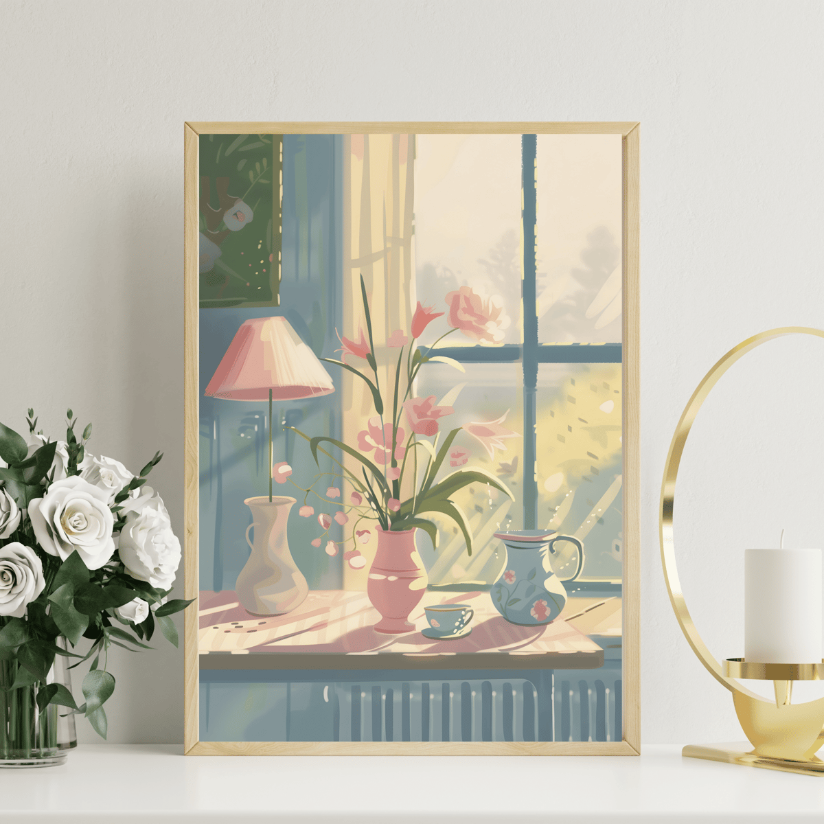 Image for Digital produk pink tulip in summer (Instant Download)