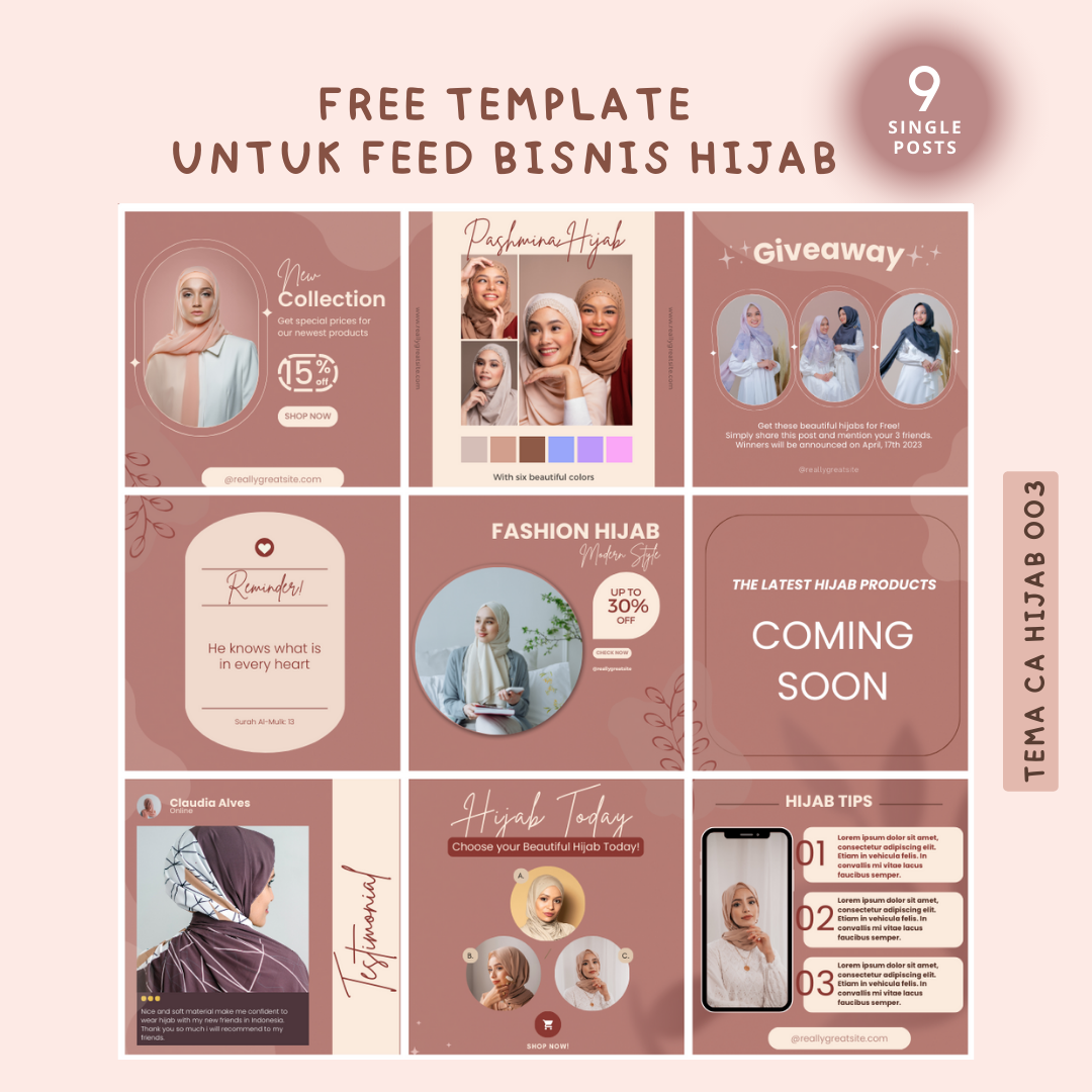 image for Instagram Feed Bisnis Hijab (Tema CA Hijab 003) button