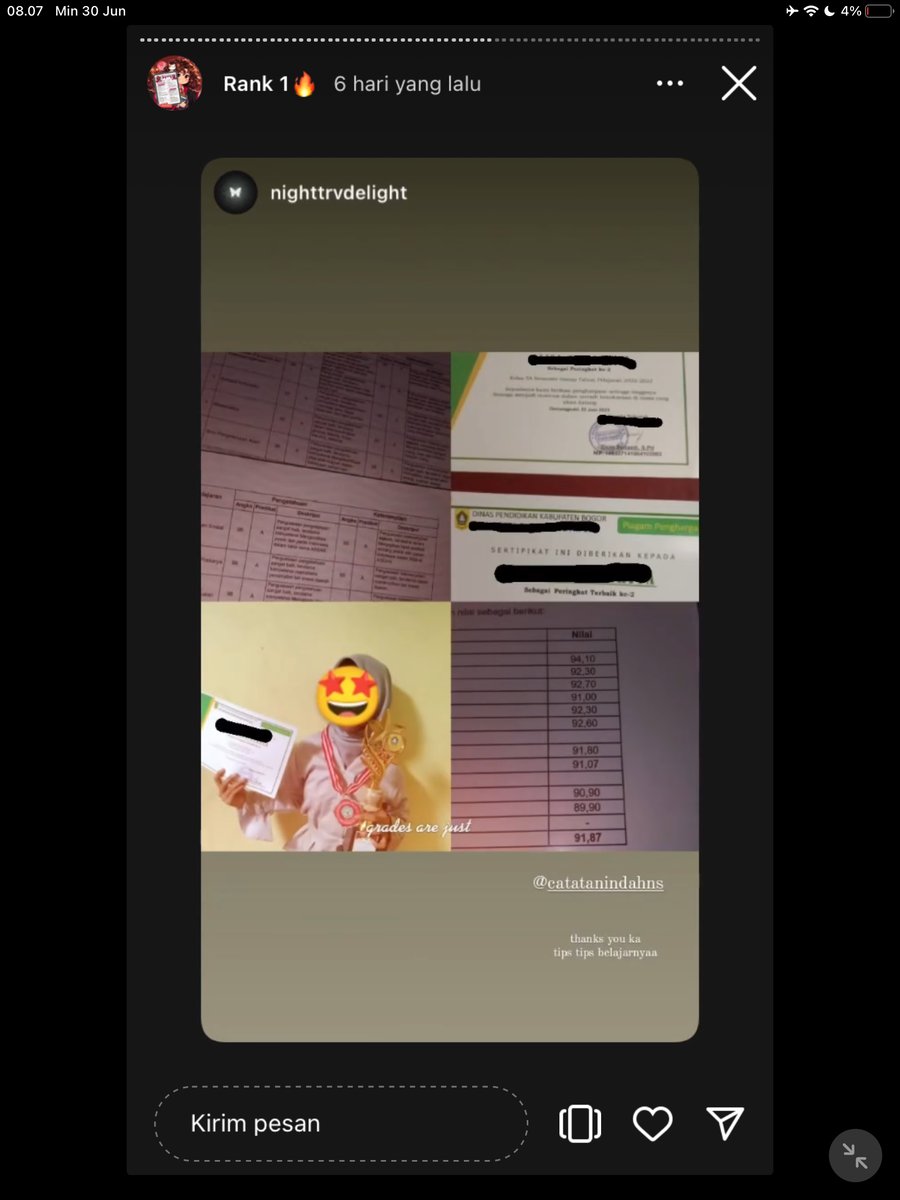 Image for FOTO KORBAN KECANDUAN BELAJAR PAKE "CATATAN INDAH" (GESER GAMBAR/CEK HIGHLIGHT IG CATATANINDAHNS BAGIAN "RANK 1"