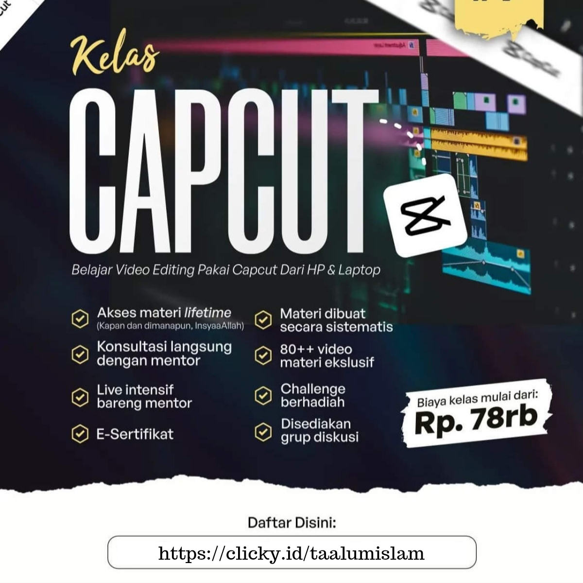 image for Kelas Capcut button